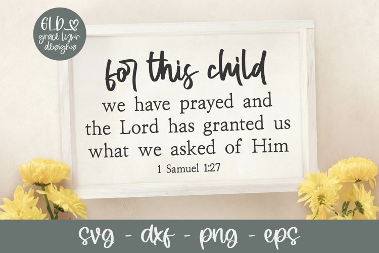 For Ths Chld We Have Prayed Bodysut, VF Baby Bodysut, Mracle Baby