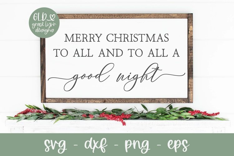 Merry Christmas To All SVG | Christmas SVG | Christmas Quote