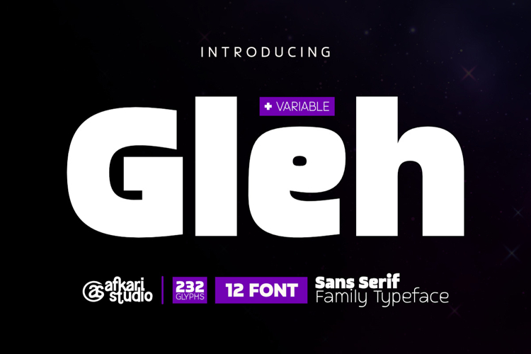 Gleh - Sans Serif Family Typeface