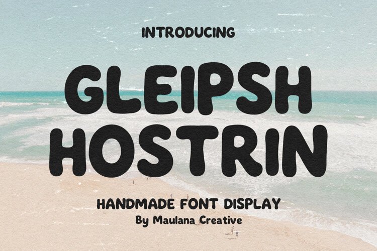 Gleipsh Hostrin Handmade Summer Display Font example image 1