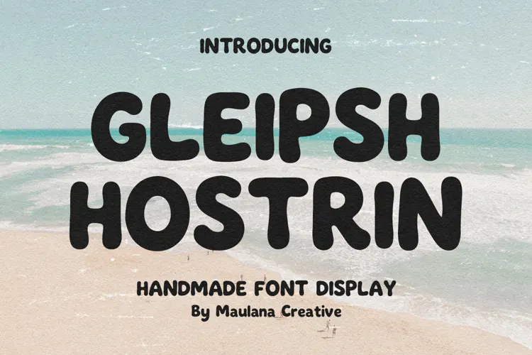 Gleipsh Hostrin Handmade Summer Display Font