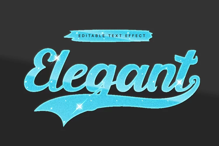 Editable Text Effect for Illustrator. Vector Graphic styles
