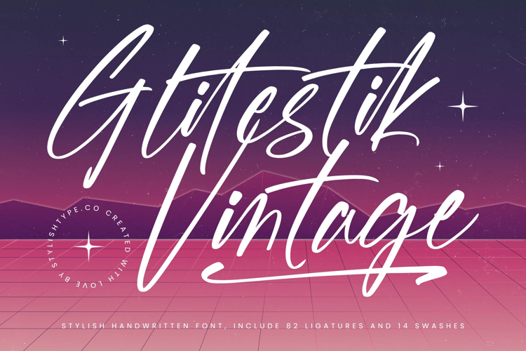 Glitestik Vintage - Stylish Handwritten Font