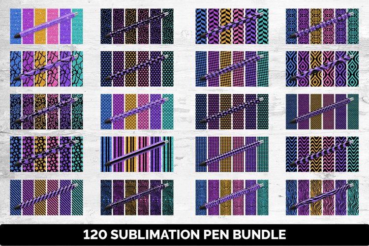 Pen Wrap Bundle - Epoxy Pen Wrap Sublimation Mega Bundle example image 1