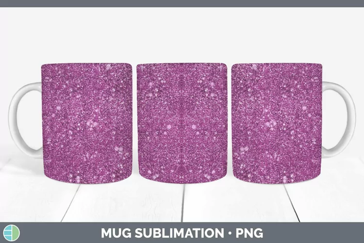 Glitter Berry Mug Wrap Sublimation Coffee Cup Designs