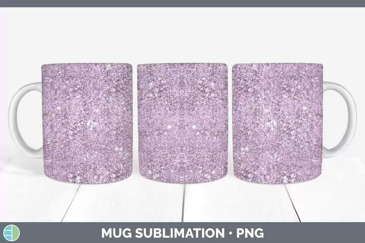Glitter Berry Mug Wrap Sublimation Coffee Cup Designs