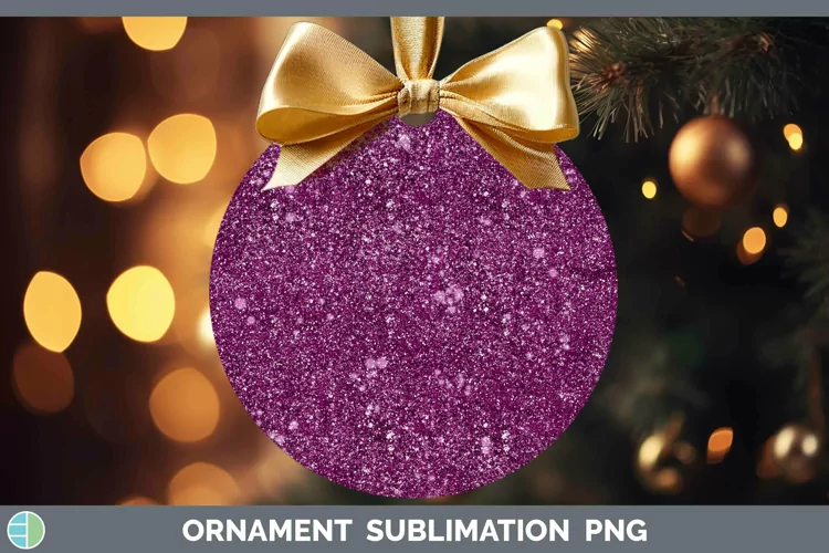 Glitter Berry Ornament Sublimation Bauble Designs