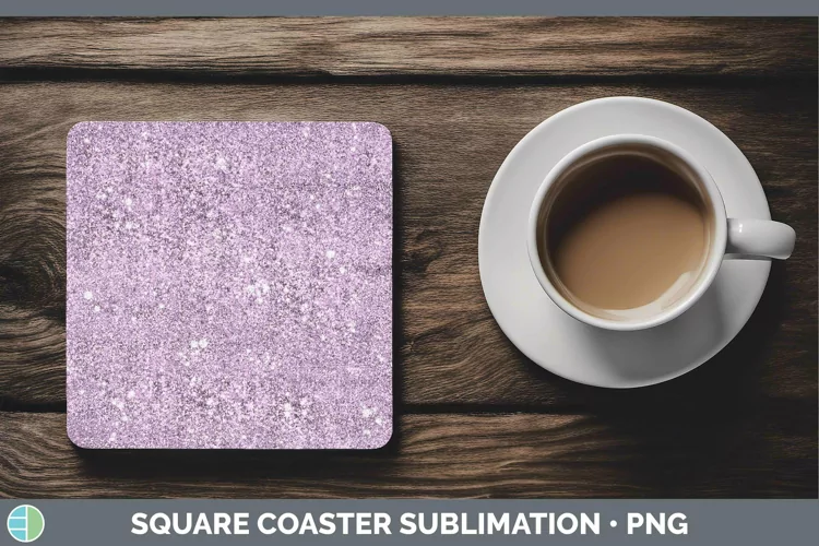 Glitter Berry Square Coaster Sublimation Coaster Designs