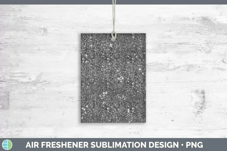 Glitter Black Air Freshener Sublimation Car Freshener Design