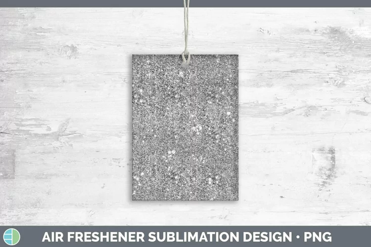 Glitter Black Air Freshener Sublimation Car Freshener Design