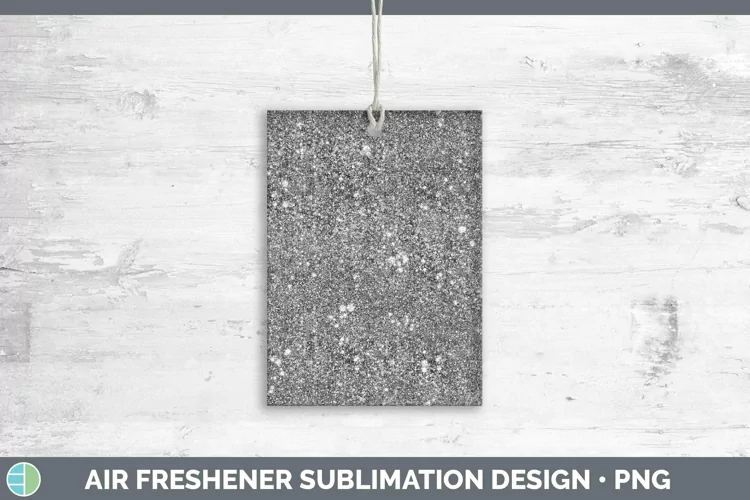 Glitter Black Air Freshener Sublimation Car Freshener Design