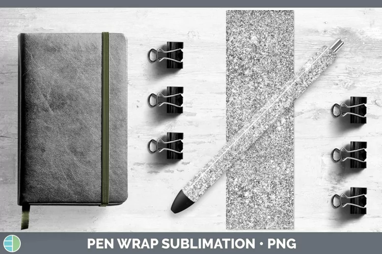 Glitter Black Pen Wrap Sublimation Epoxy Pen Designs