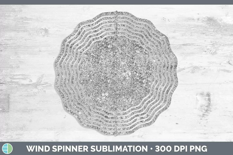 Glitter Black Wind Spinner Sublimation Spinner Designs