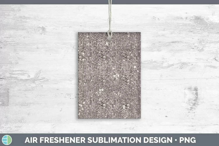 Glitter Brown Air Freshener Sublimation Car Freshener Design