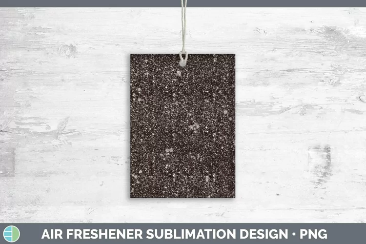 Glitter Brown Air Freshener Sublimation Car Freshener Design