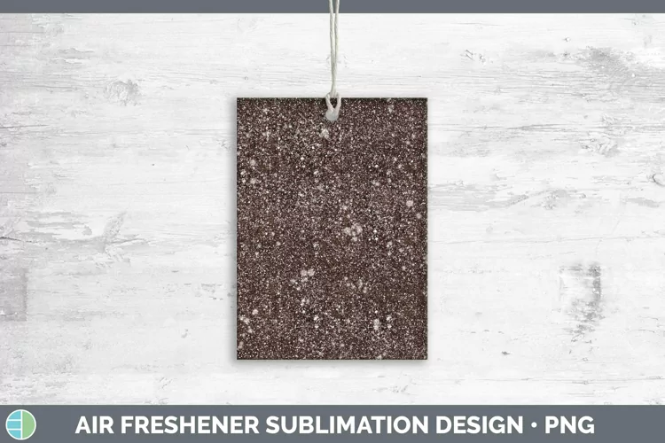 Glitter Brown Air Freshener Sublimation Car Freshener Design