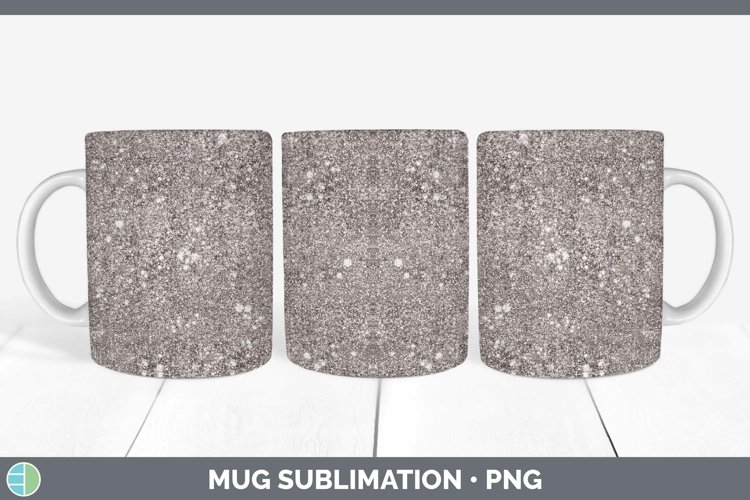 Glitter Brown Mug Wrap Sublimation Coffee Cup Designs