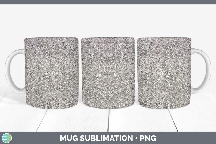 Glitter Brown Mug Wrap Sublimation Coffee Cup Designs