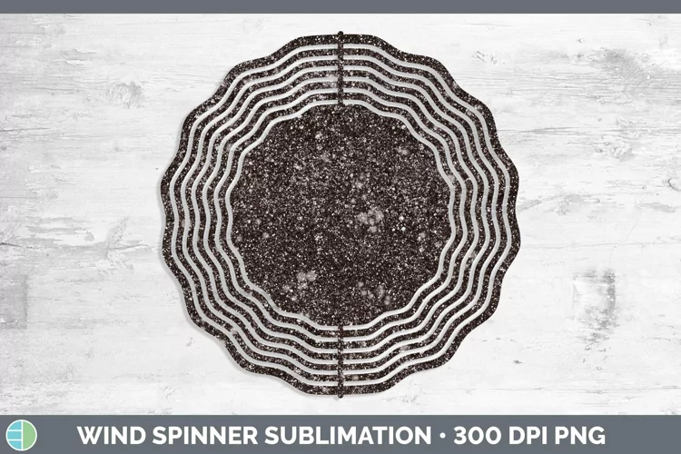 Glitter Brown Wind Spinner Sublimation Spinner Designs