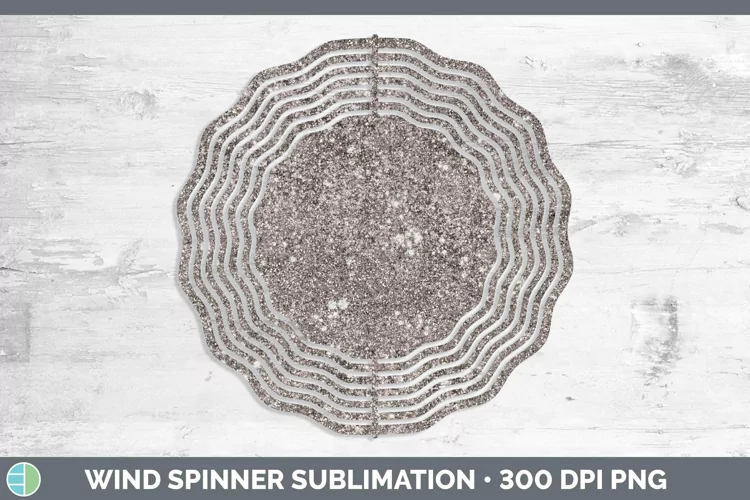 Glitter Brown Wind Spinner Sublimation Spinner Designs