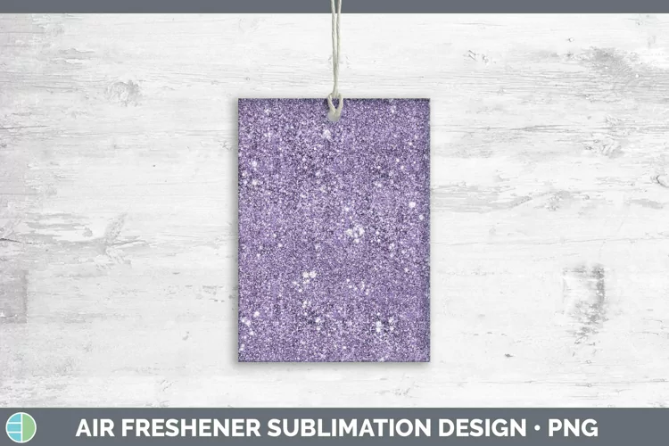 Glitter Deep Purple Air Freshener Sublimation Car Freshener