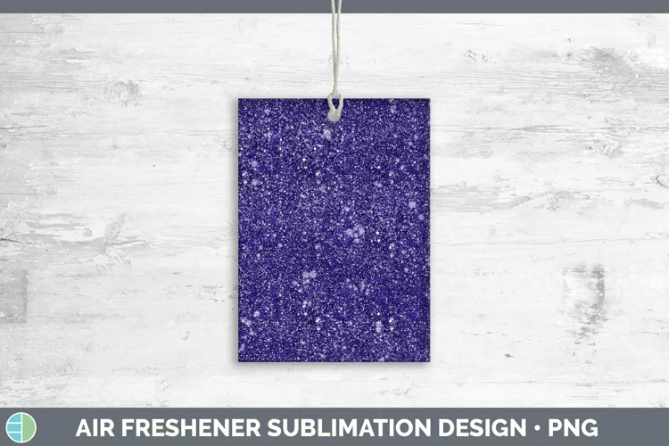 Glitter Deep Purple Air Freshener Sublimation Car Freshener