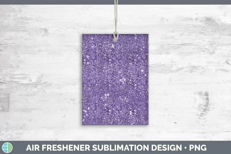 Glitter Deep Purple Air Freshener Sublimation Car Freshener