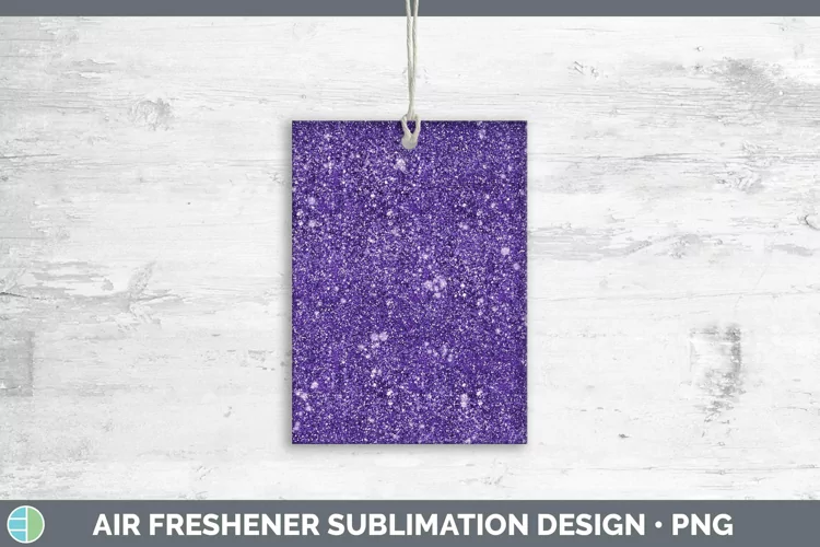 Glitter Deep Purple Air Freshener Sublimation Car Freshener