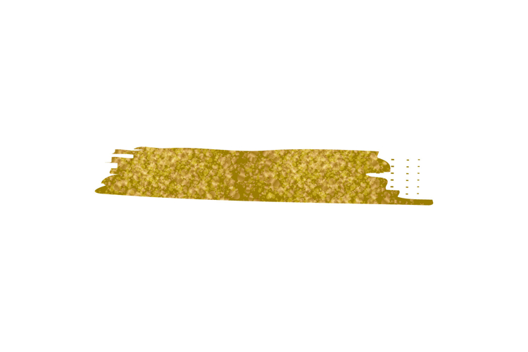 Glitter gold brush stroke style element graphic