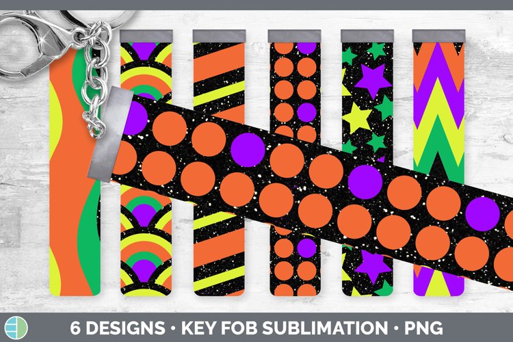 Glitter Halloween Key Fob | Wristlet Sublimation