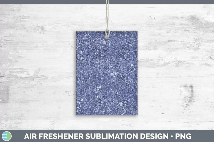 Glitter Indigo Air Freshener Sublimation Car Freshener Desig