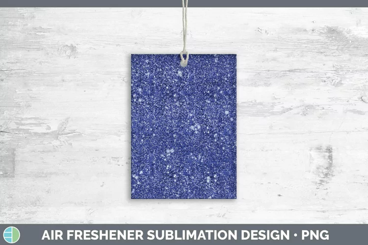 Glitter Indigo Air Freshener Sublimation Car Freshener Desig