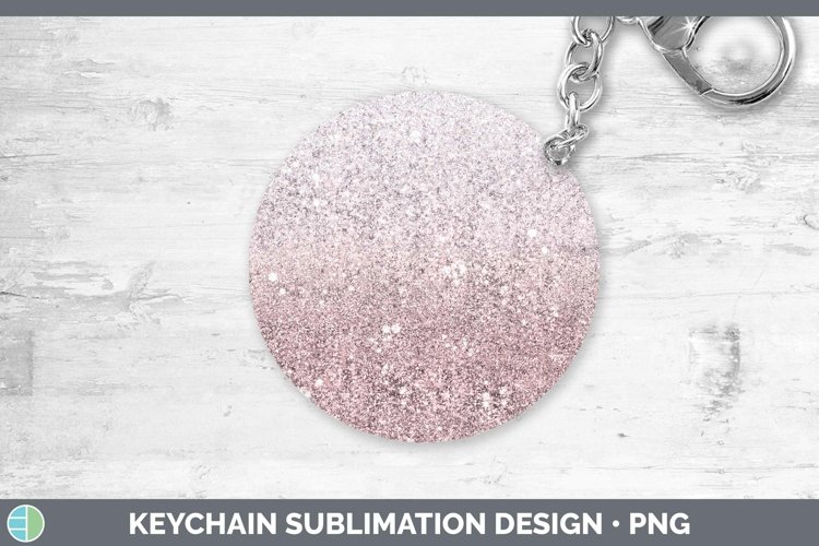 Glitter Ombre - 01 Red Keychain Sublimation Keyring Designs