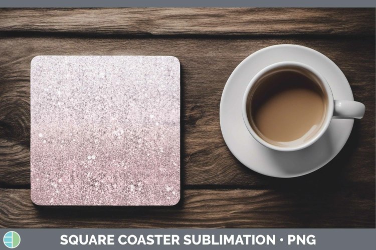 GorgeousGlitter Ombre Square Coaster design.