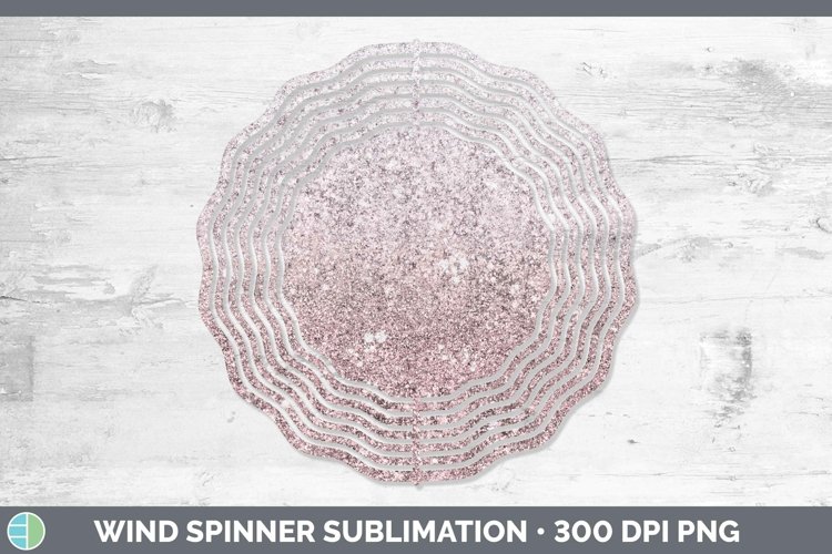 Glitter Ombre - 01 Red Wind Spinner Sublimation Spinner Desi
