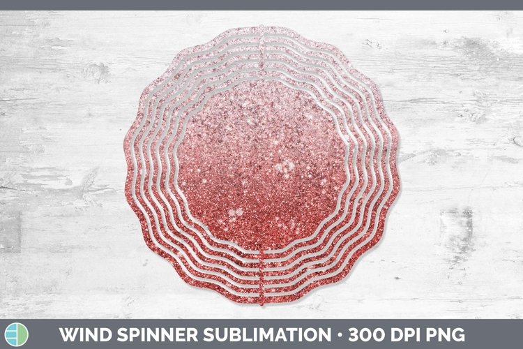GorgeousGlitter Ombre Wind Spinner design.