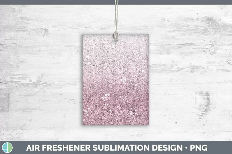 Glitter Ombre Pink Air Freshener Sublimation Car Freshener