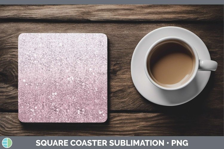 GorgeousGlitter Ombre Square Coaster design.