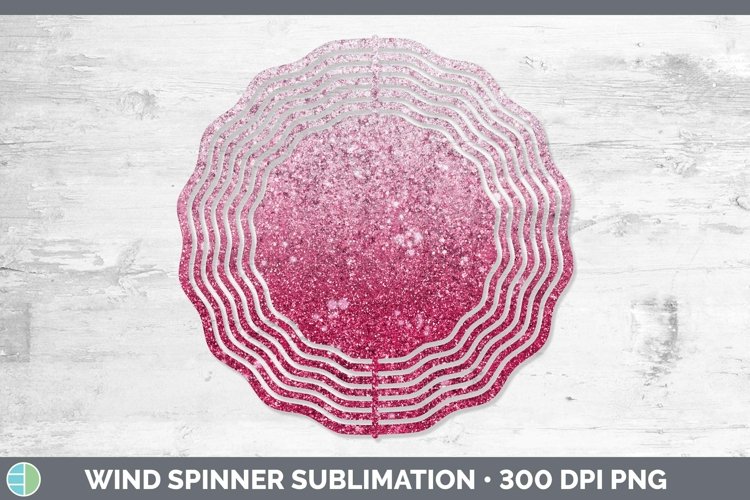 GorgeousGlitter Ombre Wind Spinner design.