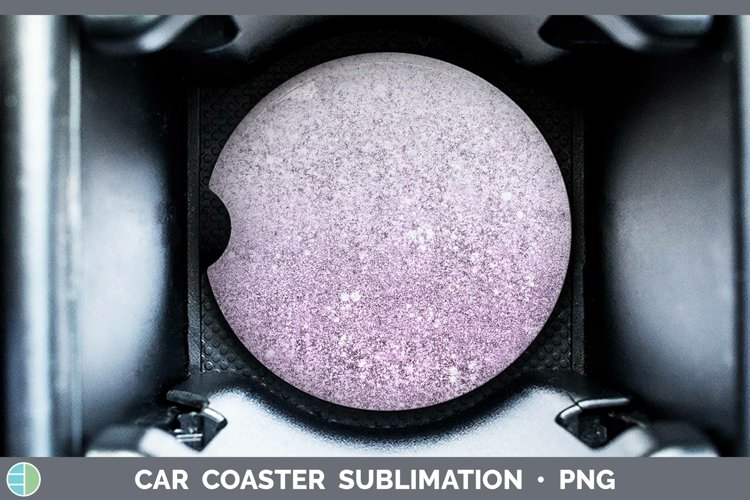 GorgeousGlitter Ombre Car Coaster design.