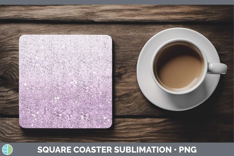 GorgeousGlitter Ombre Square Coaster design.