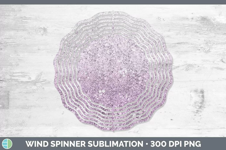 Glitter Ombre - 03 Berry Wind Spinner Sublimation Spinner De