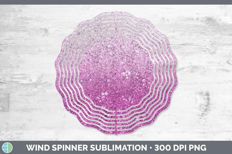 GorgeousGlitter Ombre Wind Spinner design.