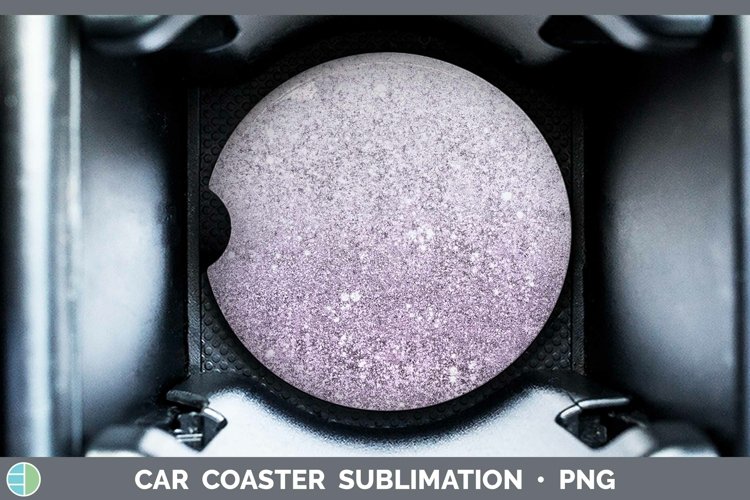GorgeousGlitter Ombre Car Coaster design.