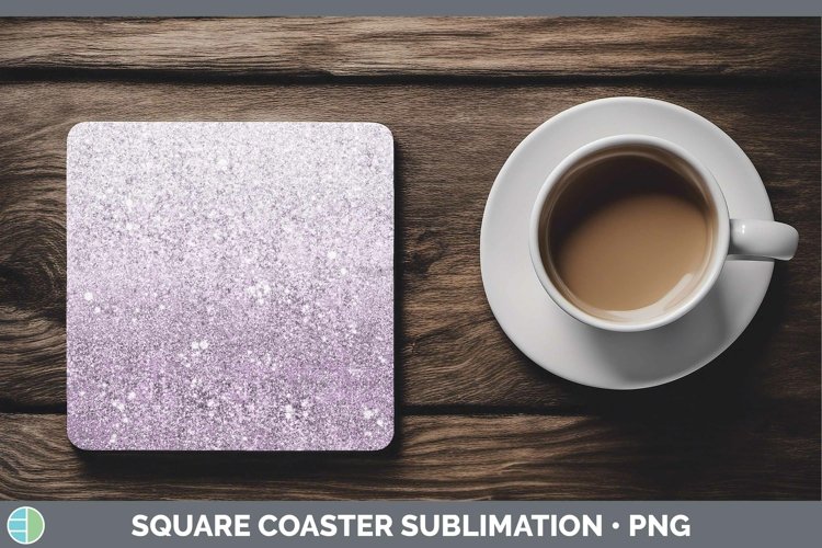 GorgeousGlitter Ombre Square Coaster design.