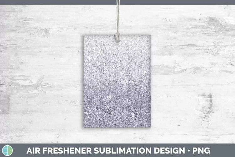 Glitter Ombre Deep Purple Air Freshener Sublimation Car