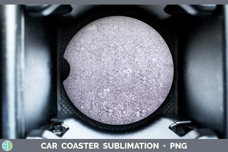GorgeousGlitter Ombre Car Coaster design.