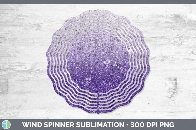 GorgeousGlitter Ombre Wind Spinner design.