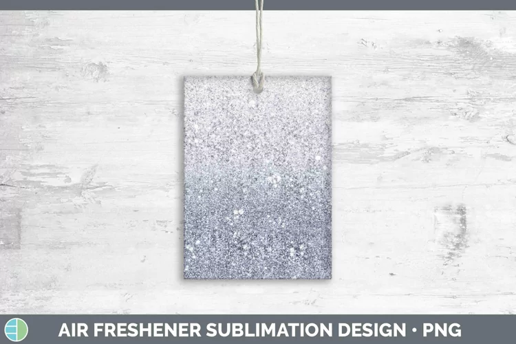 Glitter Ombre Indigo Air Freshener Sublimation Car Freshener