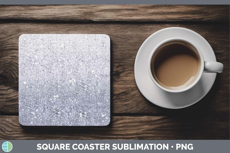 GorgeousGlitter Ombre Square Coaster design.